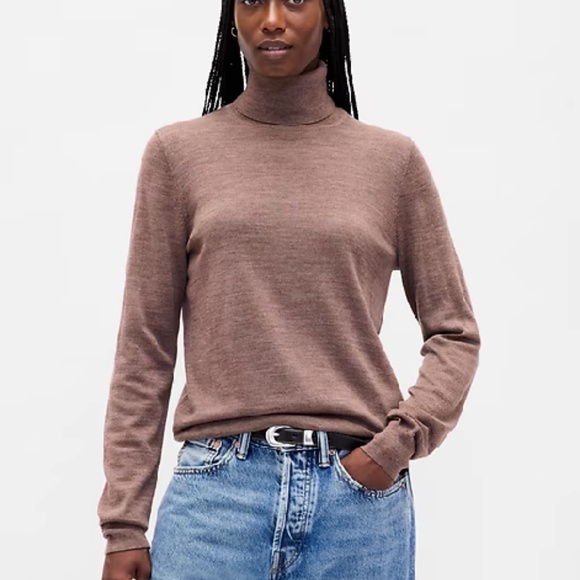 GAP Merino Wool Turtleneck Grey - Picture 4 of 4